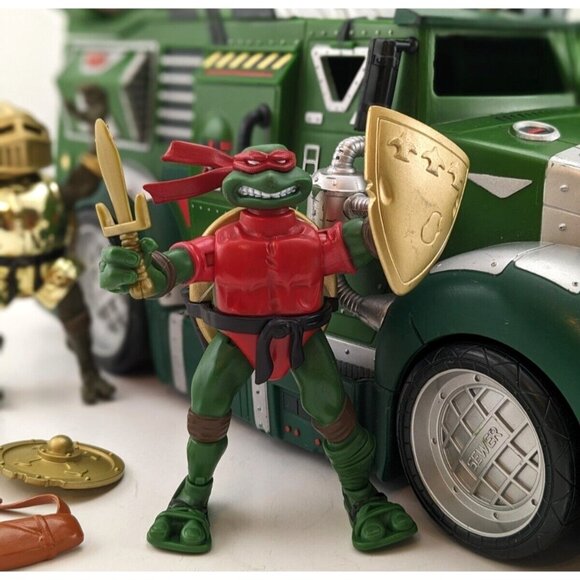 Teenage Mutant Ninja Turtles TMNT Battle Shell Knights 3 Figures Accessories - Picture 3 of 16